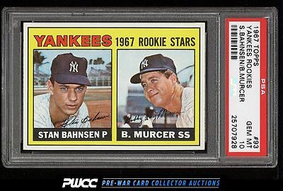 1967 Topps Bobby Murcer Stan Bahnsen YANKEES ROOKIES 93 PSA 10 GEM MINT PWCC