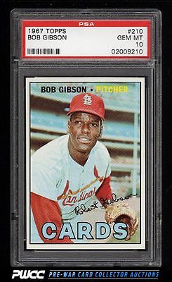 1967 Topps Bob Gibson 210 PSA 10 GEM MINT PWCC