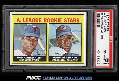 1967 Topps Rod Carew ROOKIE RC 569 PSA 8 NMMT PWCC