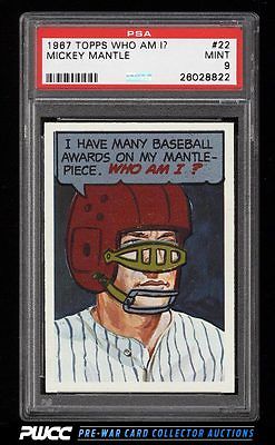 1967 Topps Who Am I Mickey Mantle 22 PSA 9 MINT PWCC