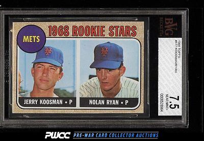 1968 Topps Nolan Ryan ROOKIE RC 177 BVG 75 NRMT PWCC