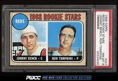 1968 Topps Johnny Bench ROOKIE RC 247 PSA 8 NMMT PWCC