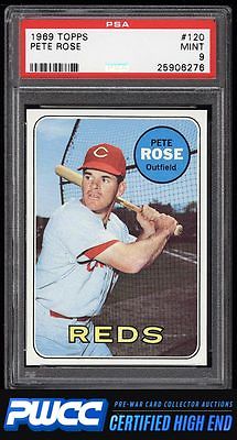 1969 Topps Pete Rose 120 PSA 9 MINT PWCCHE