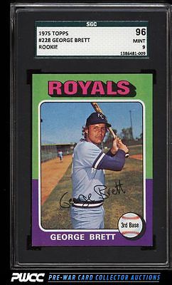 1975 Topps George Brett ROOKIE RC 228 SGC 996 MINT PWCC