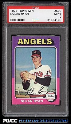 1975 Topps Mini Nolan Ryan 500 PSA 9 MINT PWCC