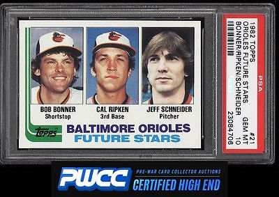 1982 Topps Cal Ripken Jr ROOKIE RC 21 PSA 10 GEM MINT PWCCHE