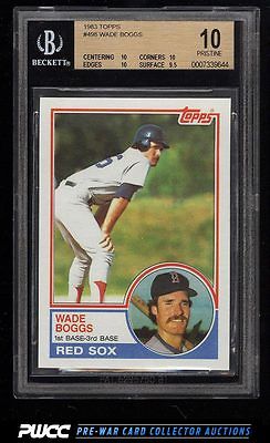 1983 Topps Wade Boggs ROOKIE RC 498 BGS 10 PRISTINE PWCC