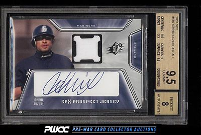 2001 SPx Signed Jersey Ichiro Suzuki ROOKIE AUTO PATCH 150 BGS 95 GEM PWCC