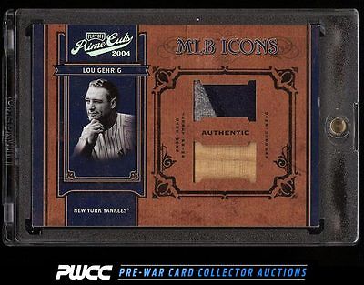 2004 Playoff Prime Cuts Lou Gehrig DUAL PATCH 44 MLB65 PWCC