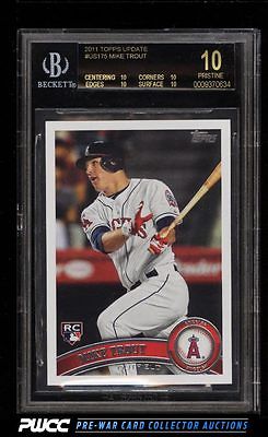 2011 Topps Update Mike Trout ROOKIE RC US175 BGS 10 PRISTINE PWCC