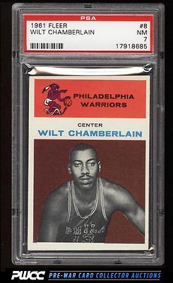 1961 Fleer Basketball Wilt Chamberlain ROOKIE RC 8 PSA 7 NRMT PWCC