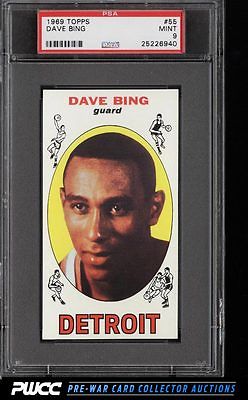 1969 Topps Basketball Dave Bing ROOKIE RC 55 PSA 9 MINT PWCC