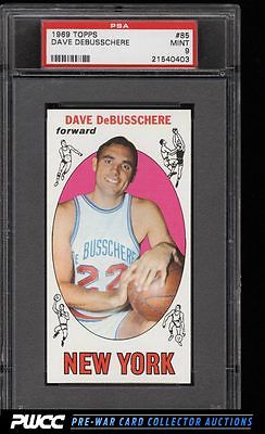 1969 Topps Basketball Dave De Busschere ROOKIE RC 85 PSA 9 MINT PWCC