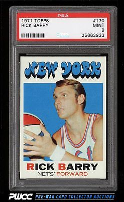 1971 Topps Basketball Rick Barry ROOKIE RC 170 PSA 9 MINT PWCC
