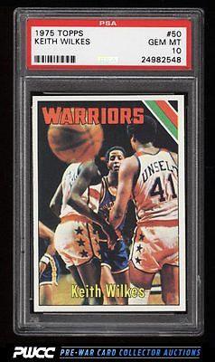 1975 Topps Basketball Keith Wilkes ROOKIE RC 50 PSA 10 GEM MINT PWCC