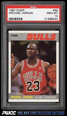 1987 Fleer Basketball Michael Jordan 59 PSA 10 GEM MINT PWCC