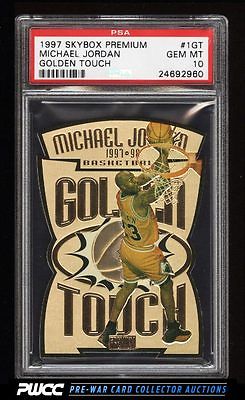 1997 Skybox Premium Golden Touch DieCut Michael Jordan PSA 10 GEM MINT PWCC