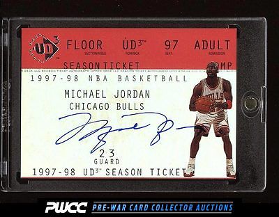 1997 UD3 Season Ticket Michael Jordan AUTO MJ PWCC