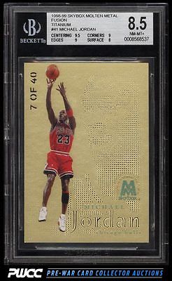 1998 Skybox Molten Metal Fusion Titanium Michael Jordan 40 BGS 85 NMMT PWCC