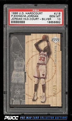 1998 UD Holding Court Silver Patrick Ewing Michael Jordan 23 PSA 10 GEM PWCC