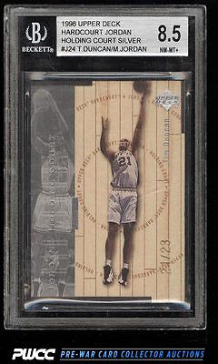 1998 UD Holding Court Silver Tim Duncan Michael Jordan 2123 BGS 85 NMMTPWCC