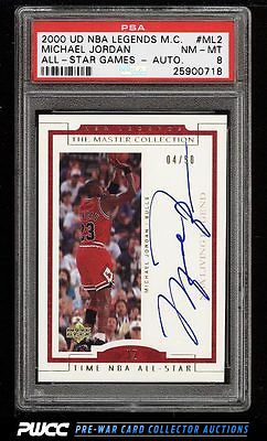 2000 UD Legends Master Collection Michael Jordan AUTO 50 ML2 PSA 8 NMMT PWCC