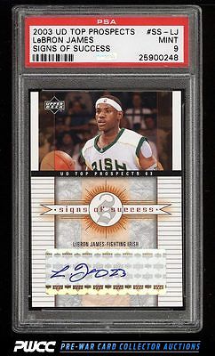 2003 UD Top Prospects Signs Of Success LeBron James ROOKIE RC AUTO PSA 9 PWCC