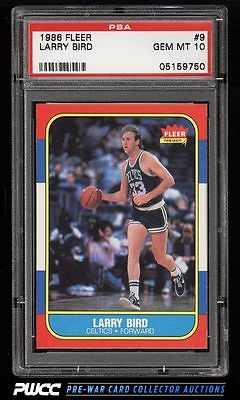 1986 Fleer Basketball SETBREAK Larry Bird 9 PSA 10 GEM MINT PWCC