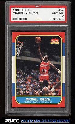 1986 Fleer Basketball SETBREAK Michael Jordan ROOKIE RC 57 PSA 10 GEM MT PWCC