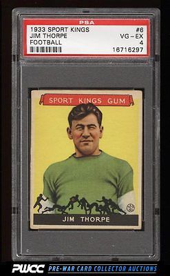 1933 Goudey Sport Kings Jim Thorpe FOOTBALL 6 PSA 4 VGEX PWCC