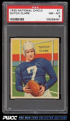 1935 National Chicle Dutch Clark ROOKIE RC 1 PSA 8 NMMT PWCC