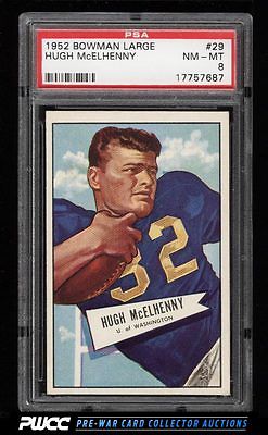 1952 Bowman Large Hugh McElhenny ROOKIE RC 29 PSA 8 NMMT PWCC