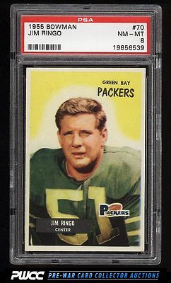 1955 Bowman Football Jim Ringo ROOKIE RC 70 PSA 8 NMMT PWCC