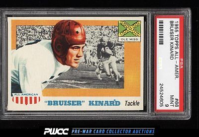 1955 Topps AllAmerican Bruiser Kinard ROOKIE RC 66 PSA 9 MINT PWCC