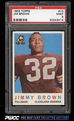 1959 Topps Football Jim Brown 10 PSA 9 MINT PWCC