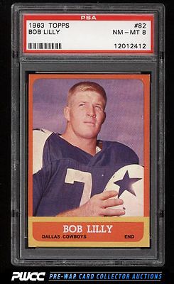 1963 Topps Football Bob Lilly SP ROOKIE RC 82 PSA 8 NMMT PWCC