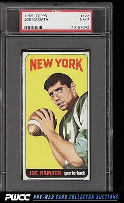 1965 Topps Football Joe Namath SP ROOKIE RC 122 PSA 7 NRMT PWCC