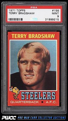 1971 Topps Football Terry Bradshaw ROOKIE RC 156 PSA 9 MINT PWCC