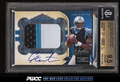 2011 National Treasures Cam Newton ROOKIE AUTO PATCH 99 328 BGS 95 GEM PWCC