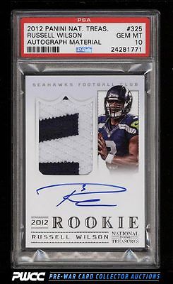 2012 National Treasures Russell Wilson ROOKIE RC AUTO PATCH 99 PSA 10 PWCC
