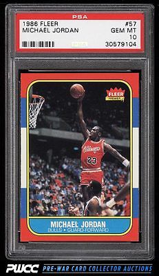 1986 Fleer Basketball SETBREAK Michael Jordan ROOKIE RC 57 PSA 10 GEM MT PWCC