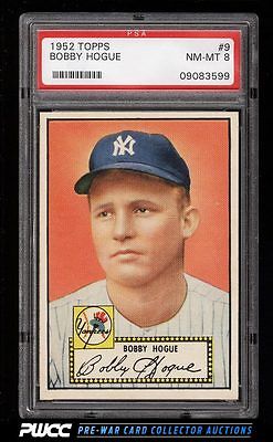 1952 Topps SETBREAK Bobby Hogue 9 PSA 8 NMMT PWCC