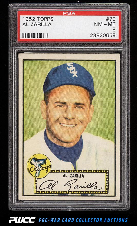 1952 Topps SETBREAK Al Zarilla 70 PSA 8 NMMT PWCC