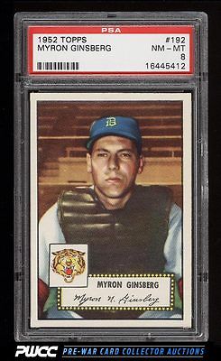 1952 Topps SETBREAK Myron Ginsberg 192 PSA 8 NMMT PWCC