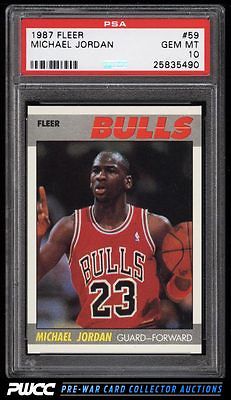 1987 Fleer Basketball Michael Jordan 59 PSA 10 GEM MINT PWCC