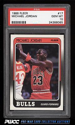 1988 Fleer Basketball Michael Jordan 17 PSA 10 GEM MINT PWCC