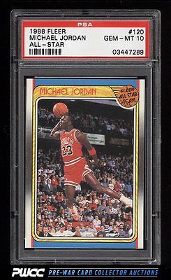 1988 Fleer Basketball Michael Jordan ALLSTAR 120 PSA 10 GEM MINT PWCC