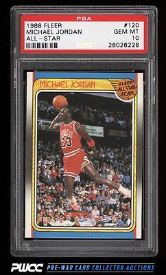 1988 Fleer Basketball Michael Jordan ALLSTAR 120 PSA 10 GEM MINT PWCC