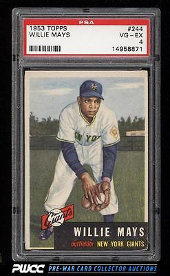 1953 Topps Willie Mays SHORT PRINT 244 PSA 4 VGEX PWCC