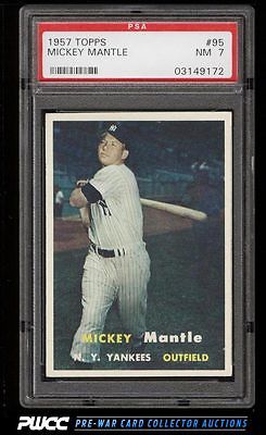 1957 Topps Mickey Mantle 95 PSA 7 NRMT PWCC